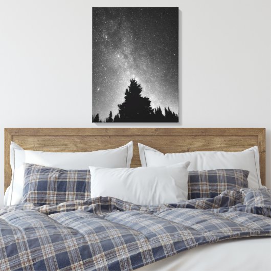 Night Sky Canvas Afdruk (Insitu (Slaapkamer))