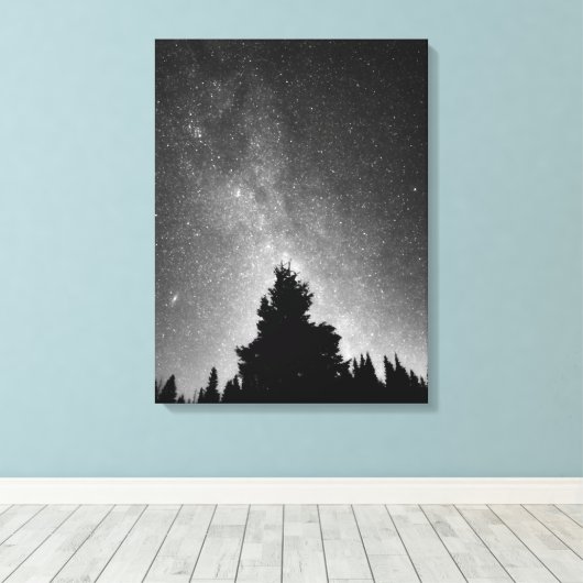Night Sky Canvas Afdruk (Insitu (Houten vloer))