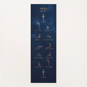 Night Sky, Chakra Yogi Vinyasa Flow Yoga Mat (Voorkant)
