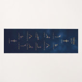 Night Sky, Chakra Yogi Vinyasa Flow Yoga Mat (Voorkant (horizontaal))