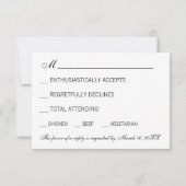 Night Sky Constellations RSVP Kaartje (Achterkant)