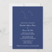 Night Sky Constellations Wedding Kaart (Voorkant)