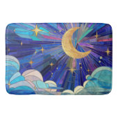 Night Sky - digitaal kunstmozaïek Badmat (Voorkant)