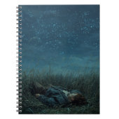 Night Sky Dreamer Grassfield Notitieboek (Voorkant)
