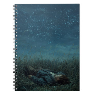 Night Sky Dreamer Grassfield Notitieboek