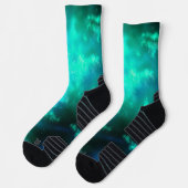 Night Sky Emerald Athletic Crew Sock Sokken (Links)