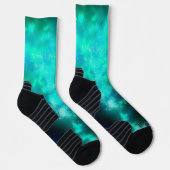 Night Sky Emerald Athletic Crew Sock Sokken (Rechts)
