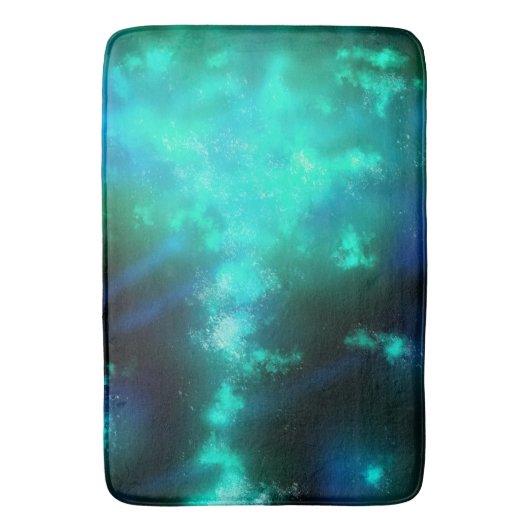 Night Sky Emerald Green Badmat (Voorkant Verticaal)