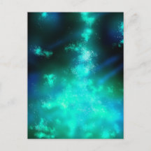 Night Sky Emerald Green Briefkaart