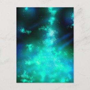 Night Sky Emerald Green Briefkaart