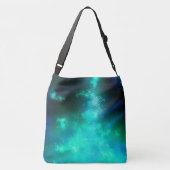 Night Sky Emerald Green Crossbody Tas (Achterkant)