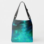 Night Sky Emerald Green Crossbody Tas (Voorkant)