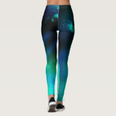 Night Sky Emerald Green Leggings (Achterkant)