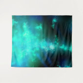 Night Sky Emerald Green Tapestry Wandkleed (Voorkant (horizontaal))