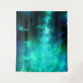 Night Sky Emerald Green Tapestry Wandkleed