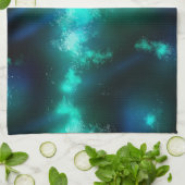 Night Sky Emerald Green Theedoek (Gevouwen)