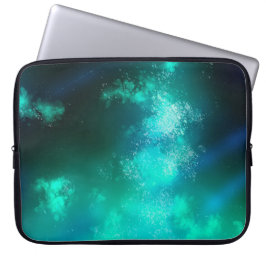 Night Sky Emerald Laptop Bag Laptop Sleeve