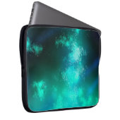 Night Sky Emerald Laptop Bag Sleeve (Voorkant Rechts)