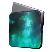 Night Sky Emerald Laptop Bag Sleeve (Voorkant Links)