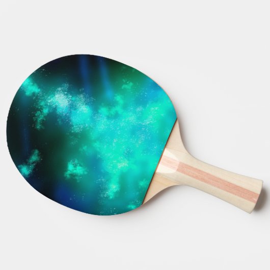 Night Sky Emerald Ping Pong Paddle Tafeltennisbatje (Zijkant)