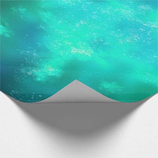 Night Sky Emerald Wrapping Paper Cadeaupapier (Hoek)