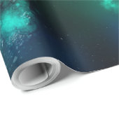 Night Sky Emerald Wrapping Paper Cadeaupapier (Rol Hoek)