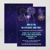 Night Sky Fireworks, 4e juli partij Kaart (Voorkant / Achterkant)