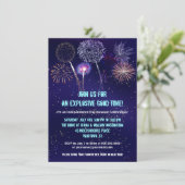 Night Sky Fireworks, 4e juli partij Kaart (Staand voorkant)