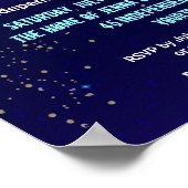 Night Sky Fireworks, vierde juli-evenement Poster (Hoek)