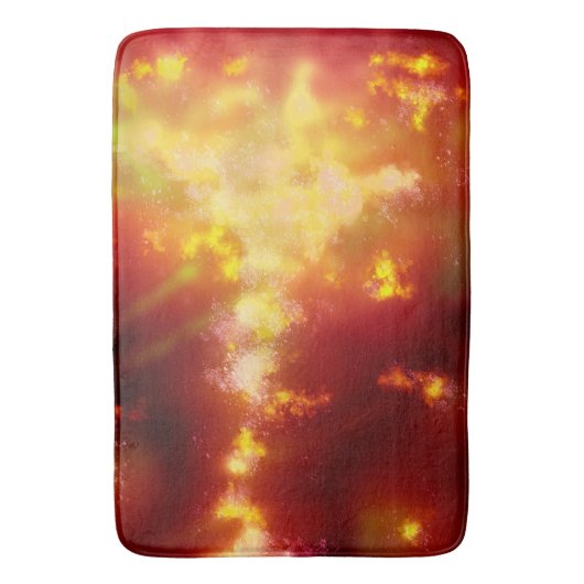Night Sky Flame Bath Mat (Voorkant Verticaal)