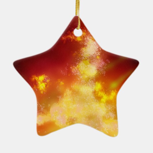 Night Sky Flame Keramische Decoratie (Achterkant)