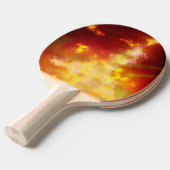 Night Sky Flame Ping Pong Paddle Tafeltennisbatje (Voorkant Gekanteld)