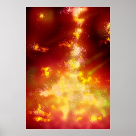Night Sky Flame Poster (Voorkant)