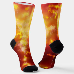 Night Sky Flame Sustainable Crew Sock Sokken