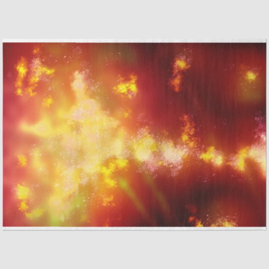Night Sky Flame Tissuepapier (Voorkant)