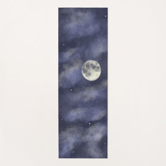 Night sky foll moon yogamat (Voorkant)