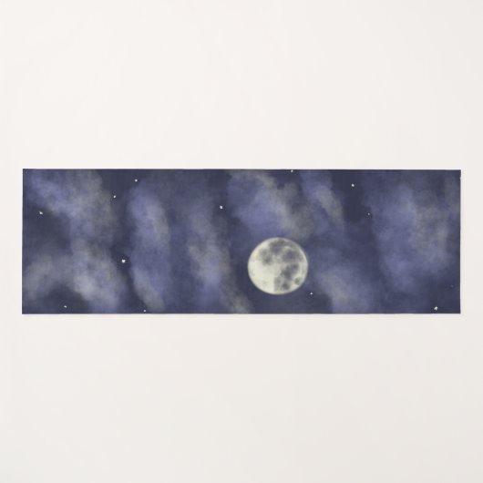 Night sky foll moon yogamat (Voorkant (horizontaal))