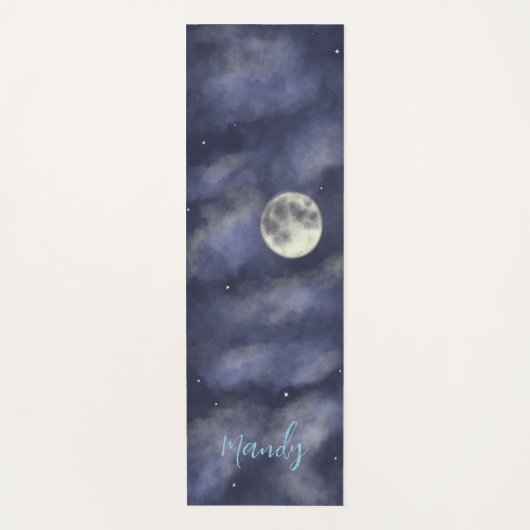 Night sky foll moon yogamat (Voorkant)