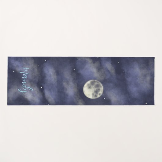 Night sky foll moon yogamat (Voorkant (horizontaal))