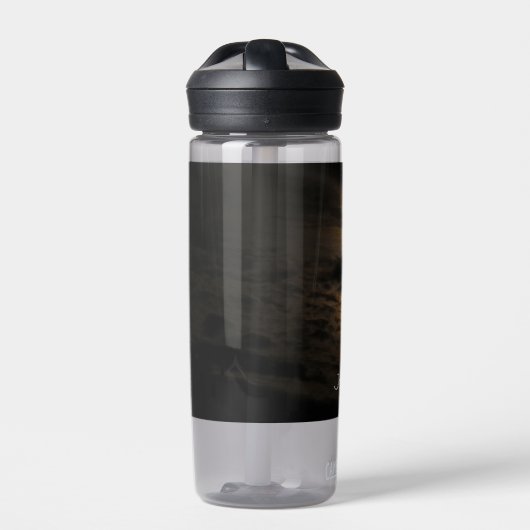 Night Sky Foto Moonlight Clouds Water Flacon Waterfles (Voorkant)