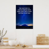 Night Sky Fotografie Quote Poster (Keuken)