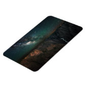 Night Sky Galaxy Landschap Foto Magneet (Linkerzijde)