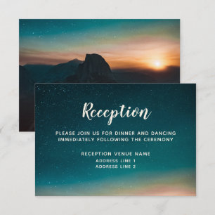 Night Sky Galaxy Sunrise Mountain Reception Kaart