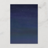 Night Sky Garlands of Stars Wedding Guest Info Informatiekaartje (Achterkant)