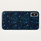 Night Sky Glitter Abstract Hoesje voor iPhone X (Achterkant (horizontaal))