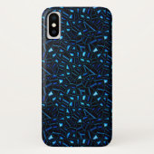 Night Sky Glitter Abstract Hoesje voor iPhone X (Achterkant)