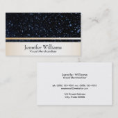 Night Sky & Gold Trim Visitekaartje (Voorkant / Achterkant)