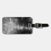 Night Sky Grey Monochrome Bagagelabel (Voorkant horizontaal)