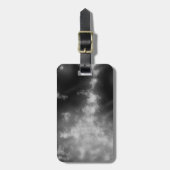 Night Sky Grey Monochrome Bagagelabel (Voorkant verticaal)