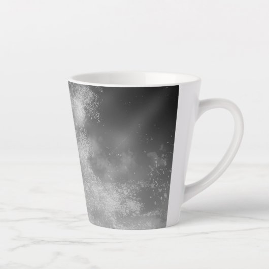 Night Sky Grey Monochrome Latte Mok (Rechts)